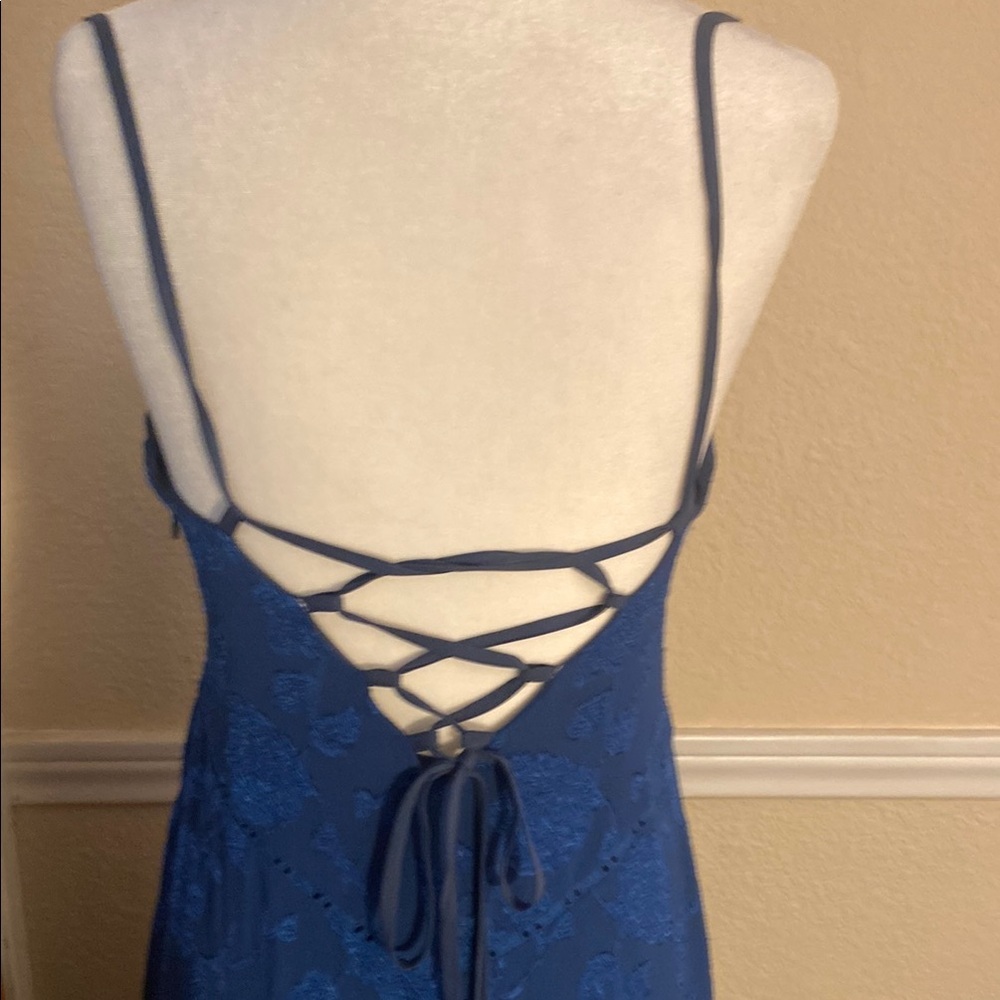Princess Polly Navy Blue South of France Maxi Dress - Picture 2 of 12